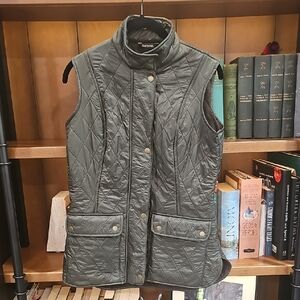 Barbour Women's Olive Quilted Vest